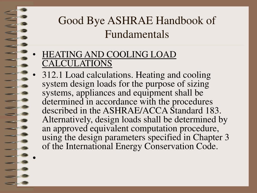 ashrae handbook of fundamentals